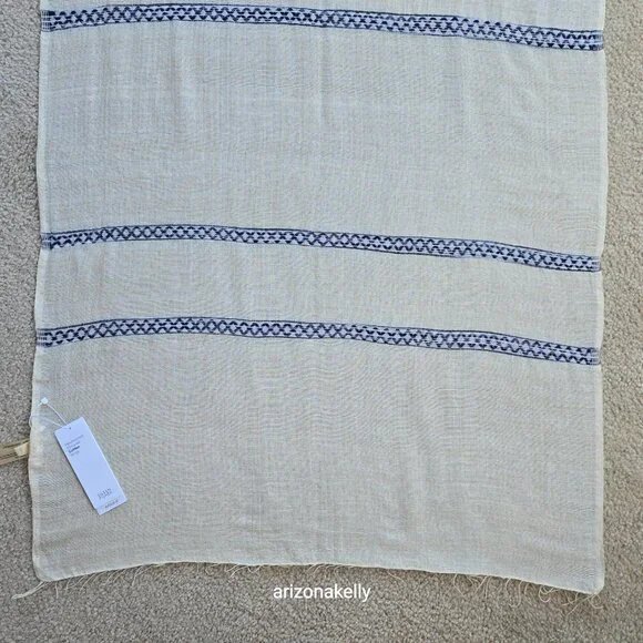 NWT Eileen Fisher Handloomed Ethiopian Artisan Cotton Scarf - Picture 4 of 16